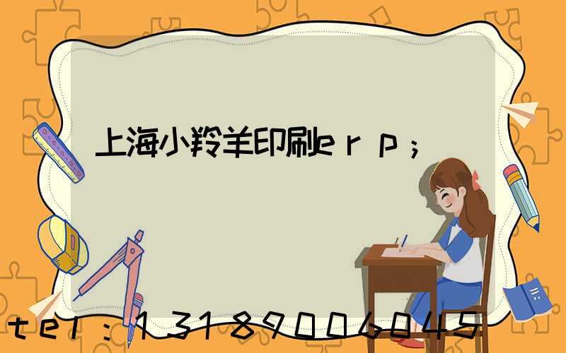 上海小羚羊印刷erp