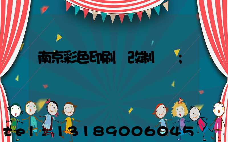 南京彩色印刷廠改制細節