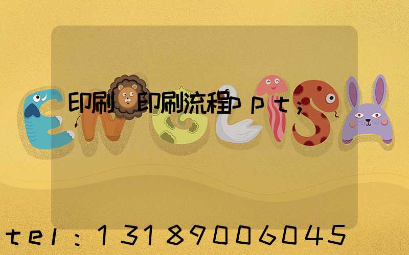 印刷廠印刷流程ppt