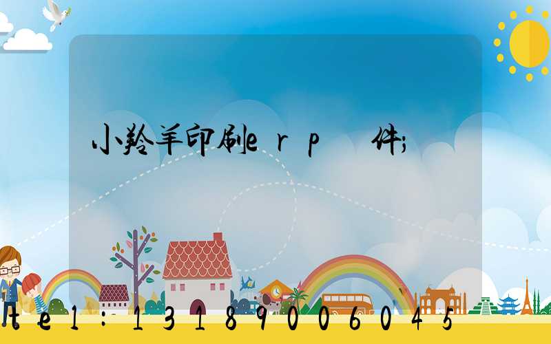 小羚羊印刷erp軟件