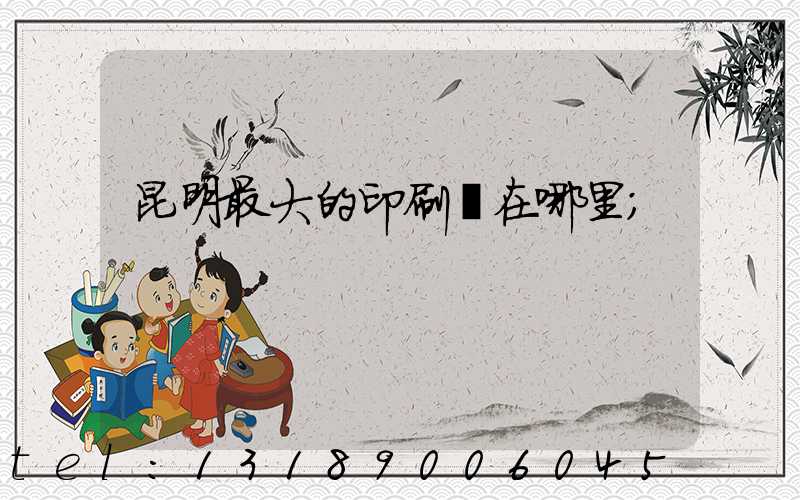 昆明最大的印刷廠在哪里