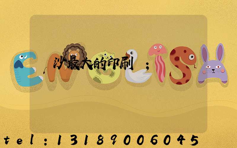 長沙最大的印刷廠