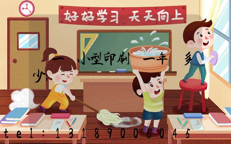 開一個小型印刷廠一年賺多少